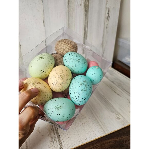 Pier 1 egg set Easter filler basket speckled decor centerpiece - Picture 5 of 5